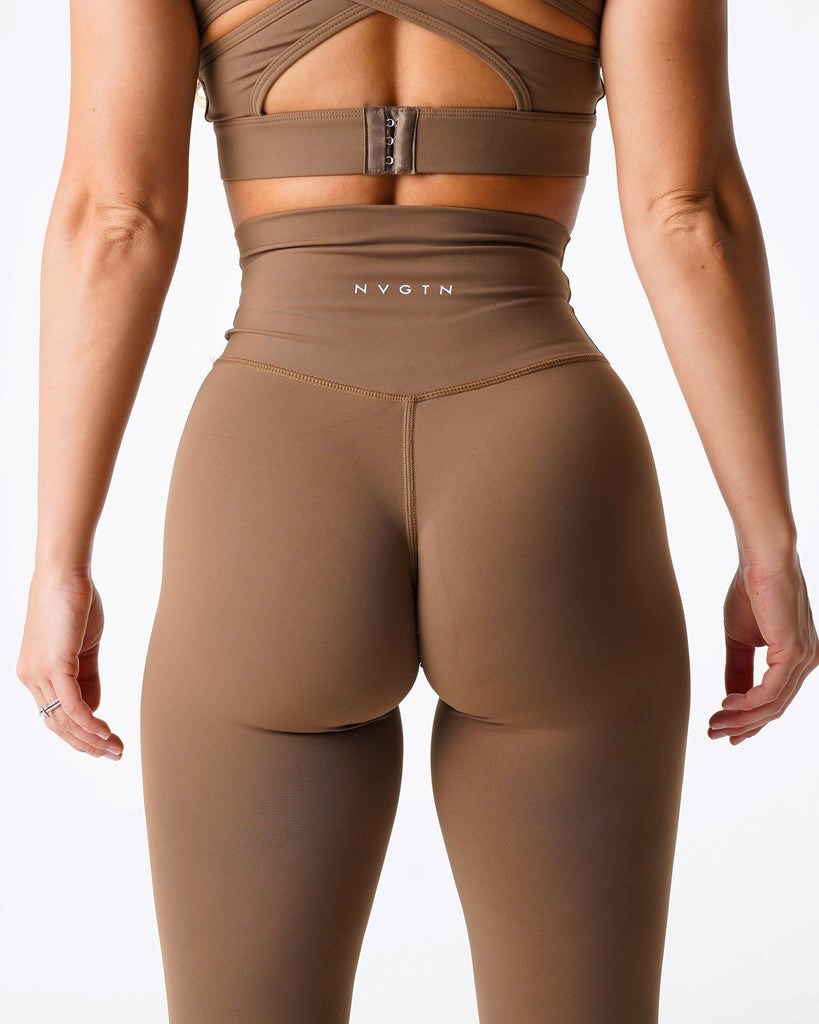 NVGTN Signature 2.0 Leggings Mocha | 598MRJQLZ