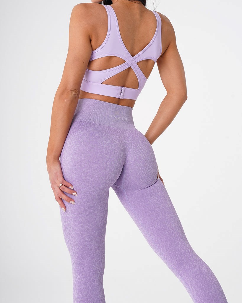 NVGTN Snakeskin Seamless Leggings Lilac | 652JKVDLQ