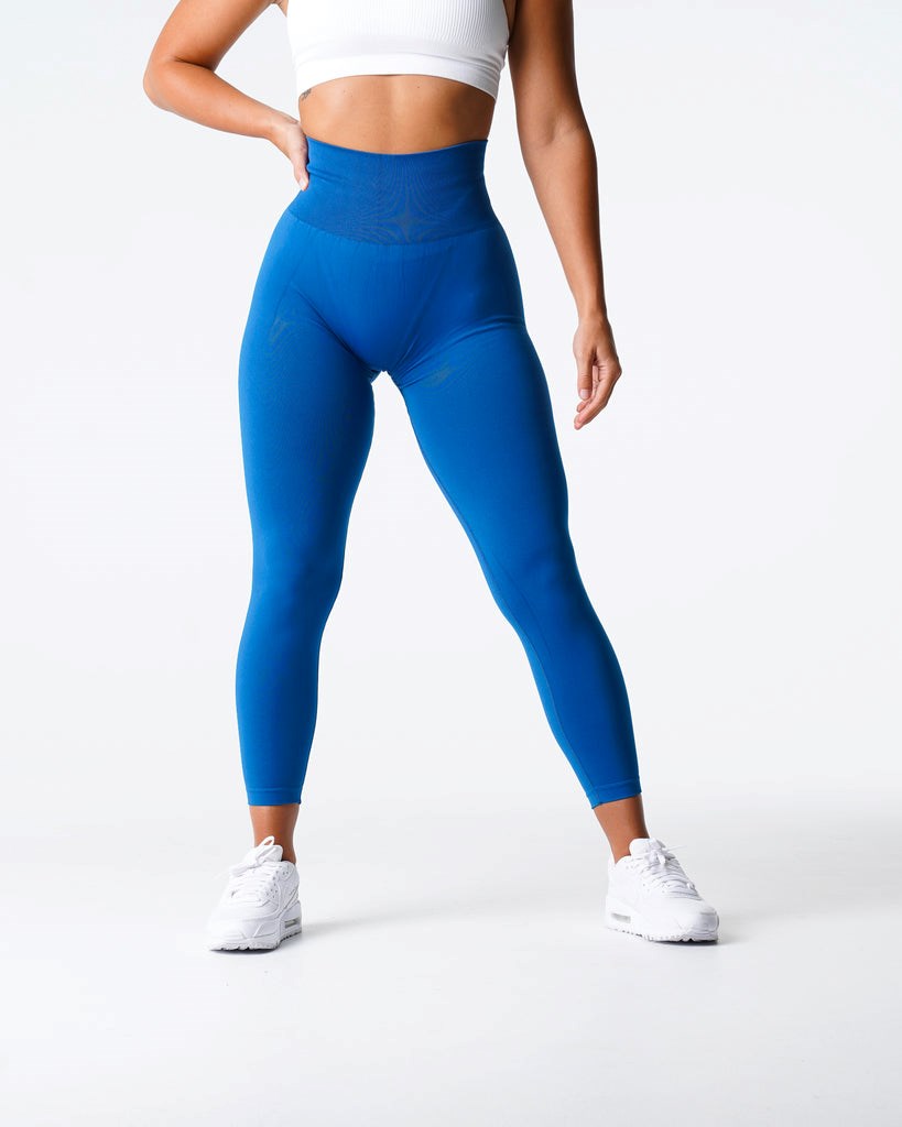 NVGTN Solid Seamless Leggings Azules | 507EWKMDX