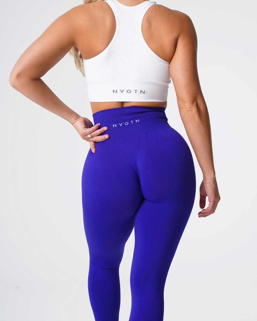 NVGTN Solid Seamless Leggings Cobalt | 175EPLAGB