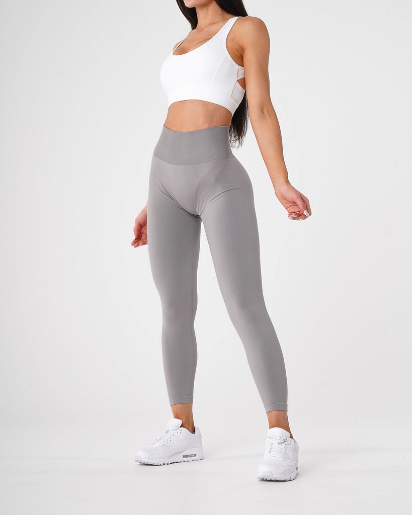 NVGTN Solid Seamless Leggings Gris Claro | 065POMHSV