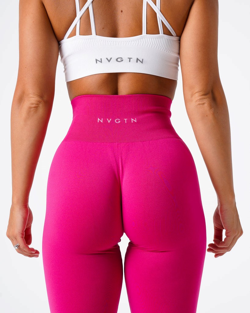 NVGTN Solid Seamless Leggings Magenta | 247XCFRWB