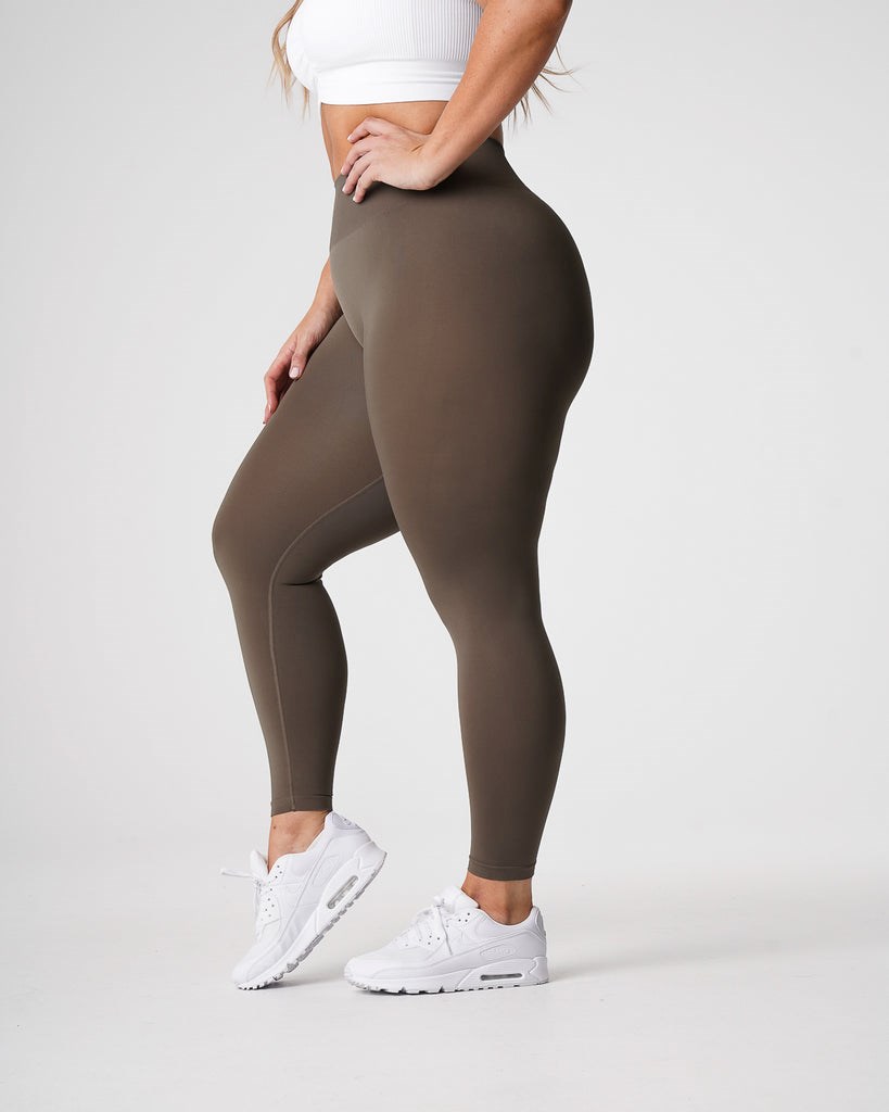 NVGTN Solid Seamless Leggings Verde Oliva | 638IRXOBQ