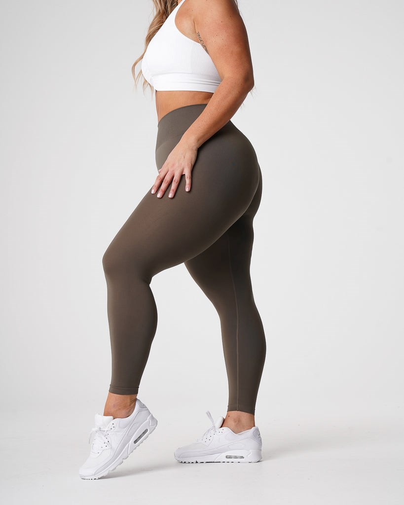 NVGTN Solid Seamless Leggings Verde Oliva | 638IRXOBQ