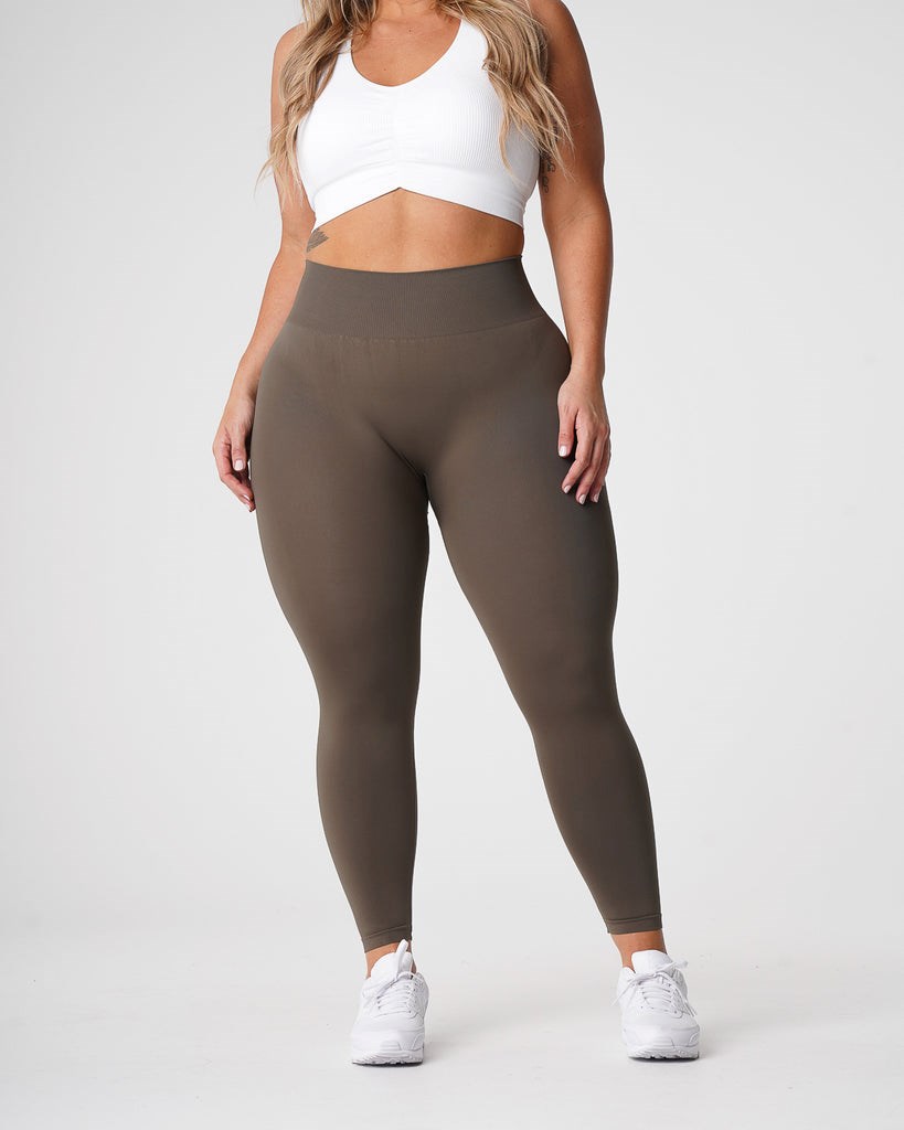 NVGTN Solid Seamless Leggings Verde Oliva | 638IRXOBQ