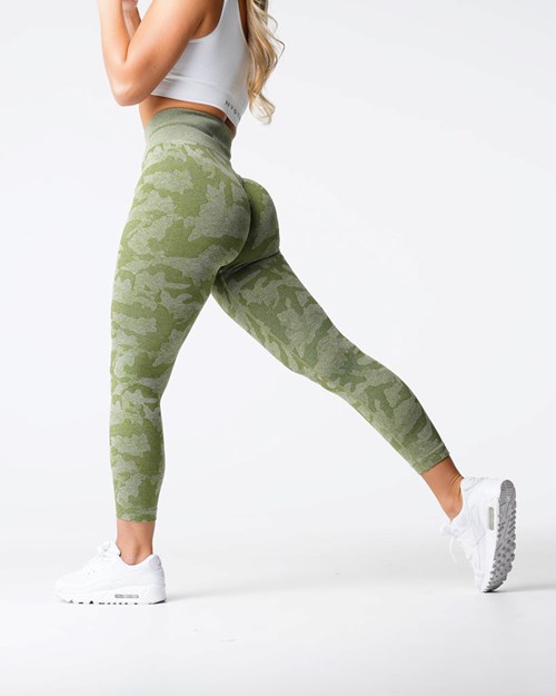 NVGTN Camo Seamless Leggings Meadow | 185BDNYEH