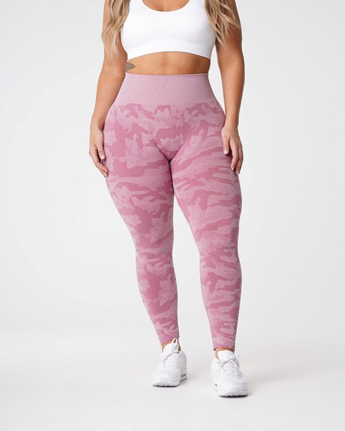 NVGTN Camo Seamless Leggings Rosas | 684KLTFGZ