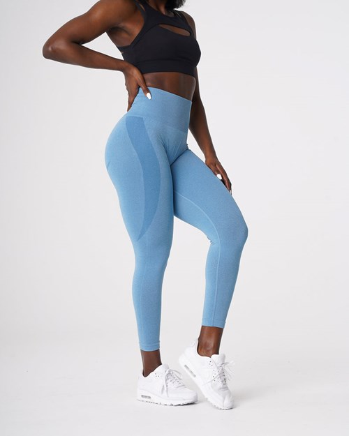 NVGTN Contour Seamless Leggings Azules | 042GERSCN