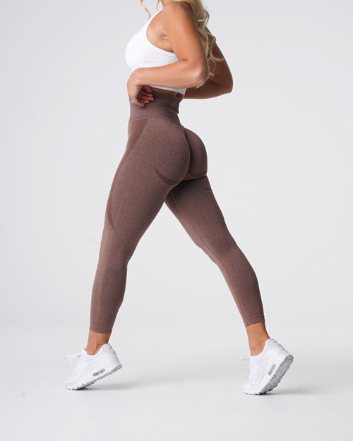 NVGTN Contour Seamless Leggings Cocoa | 149NTUKBZ